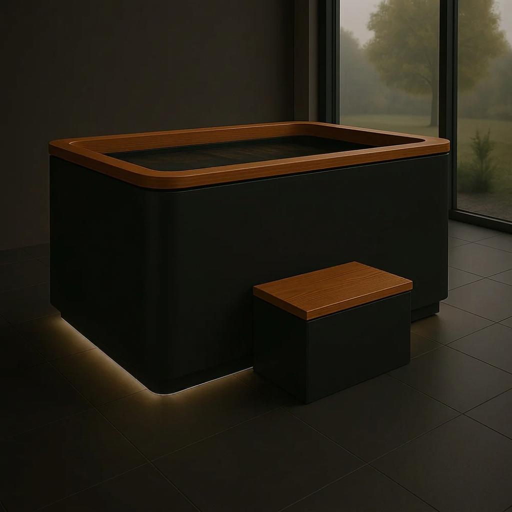 Cold plunge at Luxe Lagree
